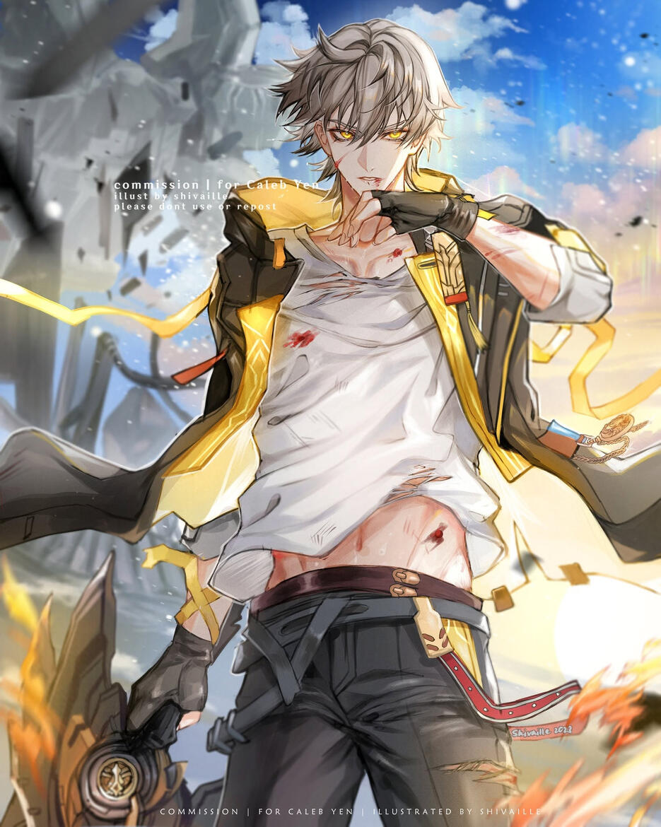 [ 2023 ] Commission for Caleb Yen (Honkai Star Rail | English Voice Actor for Caelus/Male Trailblazer)